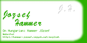 jozsef hammer business card