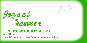 jozsef hammer business card